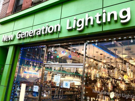 New Generation Lighting store on the Bowery