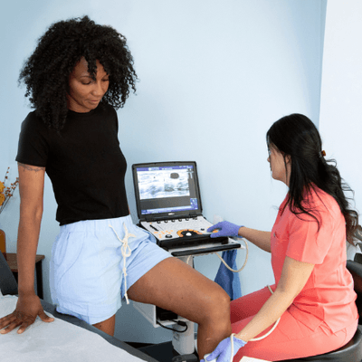 Ultrasound-guided treatment allows us to see deep beneath the surface of the skin to better treat each patient's unique symptoms.