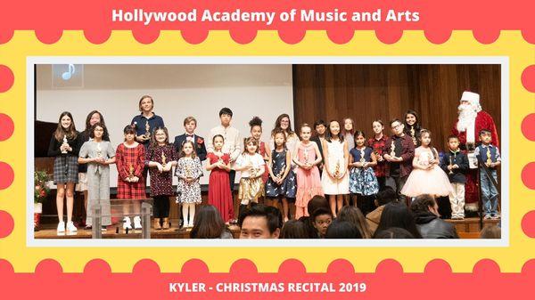 Christmas Recital December 2019 featuring some of our awesome Hollywood Stars :)