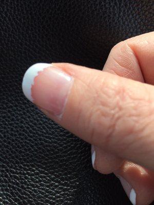 Botched French manicure