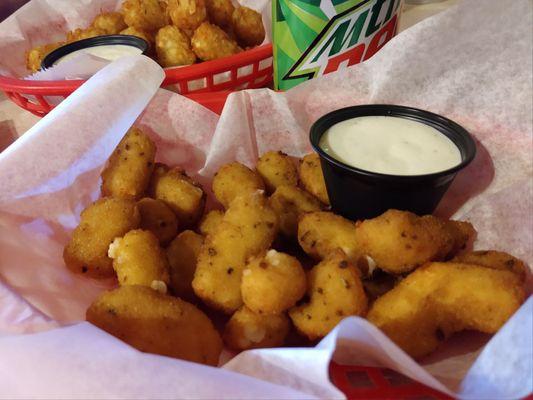 "Hotees" Spicy cheese curds