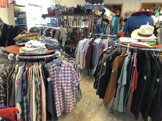 RACKS AND RACKS of New and Gently Used Western Wear!