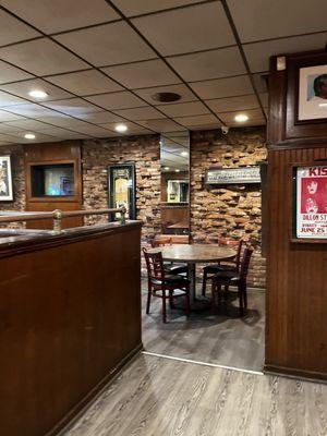 Inside dining area - one of a few areas