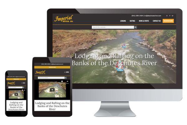 Mobile responsive website for Imperial River Company, Maupin, OR.