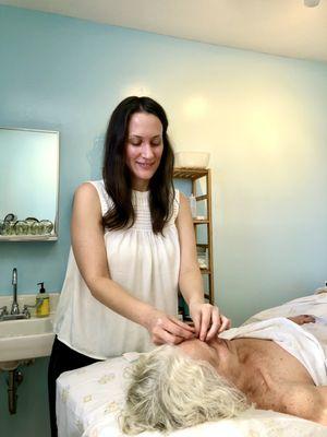 Our acupuncturist, Laura, prides herself in possessing a gentle demeanor and needling technique.