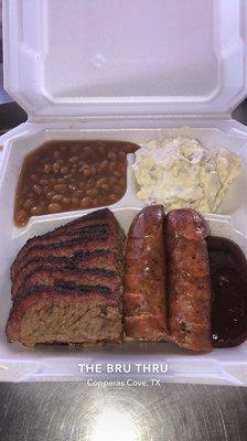 2 meat plate with 2 sides.