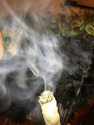 Sage smudging stick