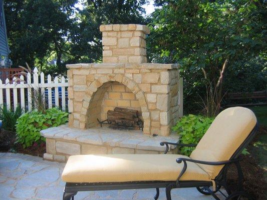 Fireplaces, Fire Pits, Concrete Flatwork, Paver Patios -
 Customized To Suit Your Needs