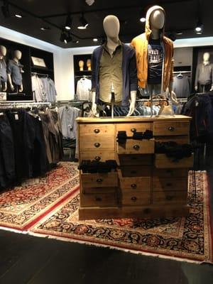 Sneak peak at the men's department upstairs