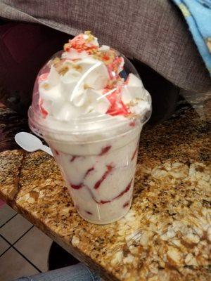 fresas con crema