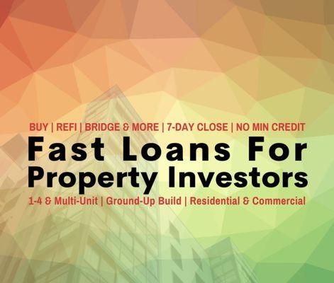 fast loans for property investors