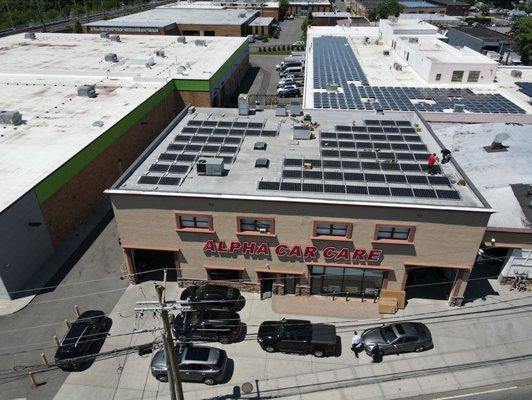 Solar Installation at Alpha Collision