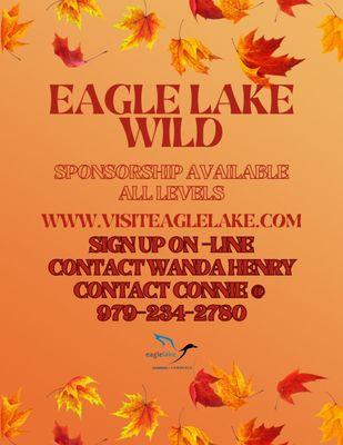 Promote your business by sponsoring The Eagle Lake Wild Festival