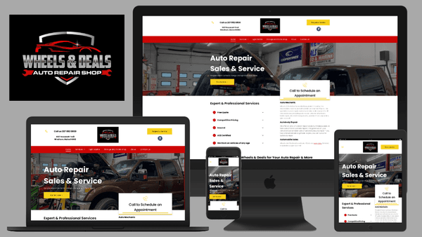 Web design for auto repair businesses.