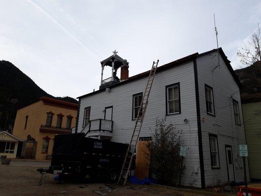 Georgetown Main Hall Roof In Progress