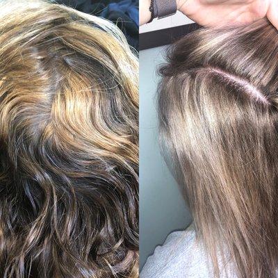 Hair by Mere saved the day ! Before & after.