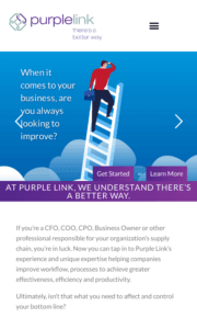 Website designed for Purple Link