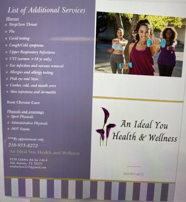 List of additional services