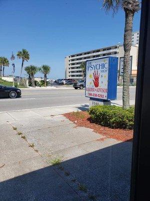 Store front sign on Atlantic