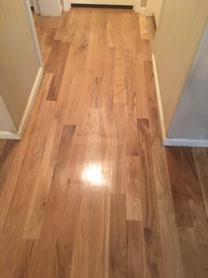 Pre-finish red oak flooring with