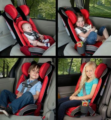 Convertible car seat