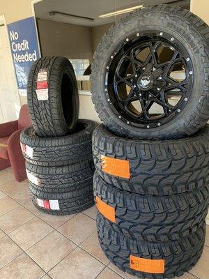 New rims and tires always ready for sale!