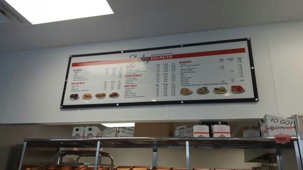 Menu board