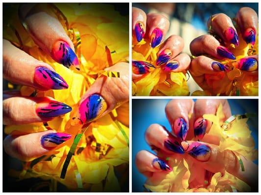 These are my last months amazing Summer Nails By Heidi :)