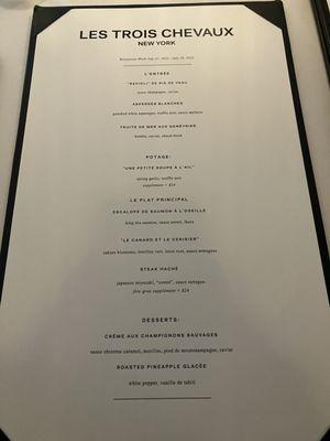 RW menu