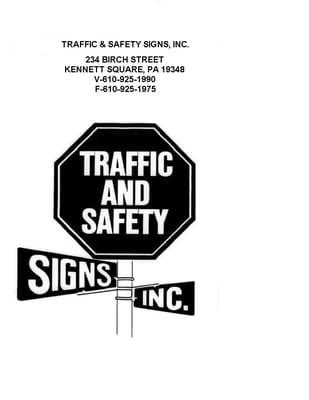 Traffic & Safety Signs