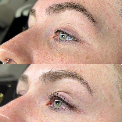 Lash lift and tint