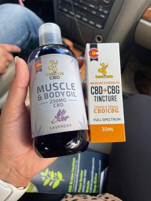 Muscle & Body oil ! CBD/CBG Tincture