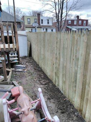 6ft pressure treated stockade