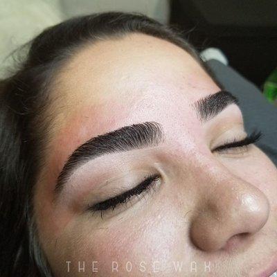 Brow Wax styled with Highlight & Clear Brow Gel.