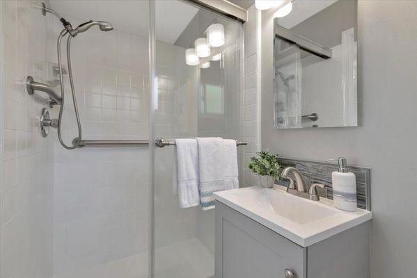 Completed master bath - all updated!!