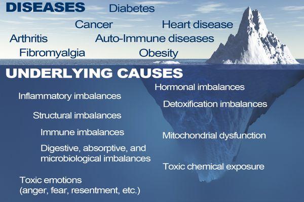 Functional Medicine examinations look at the core clinical imbalances that impair normal function.