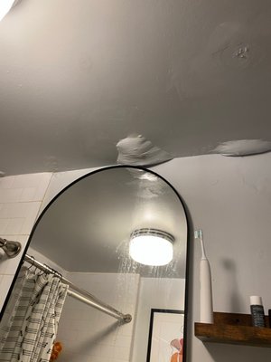 Sewer water leaking from ceiling into my bathroom