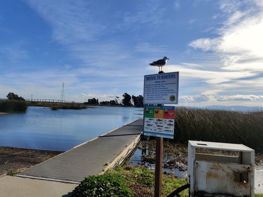 View from the boat launch