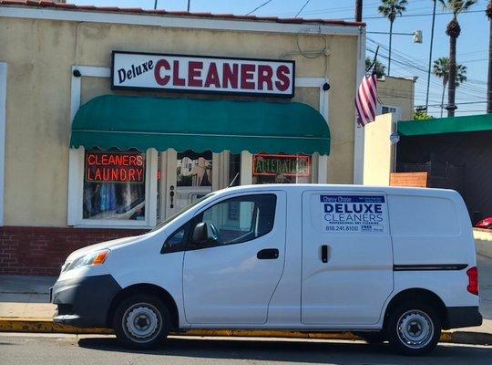 At Chevy Chase Deluxe Cleaners, we offer free pickup and delivery. Call us at (818) 241-8100 for any questions or inquiries.