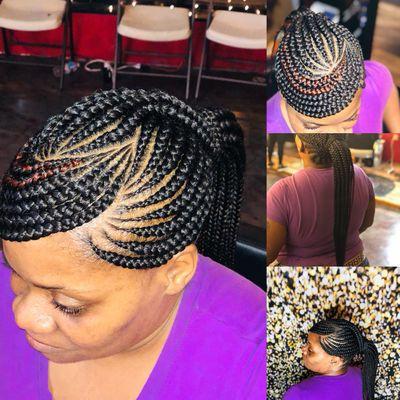 Braided ponytail $100