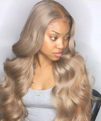 Lace frontal Sew-in including hair