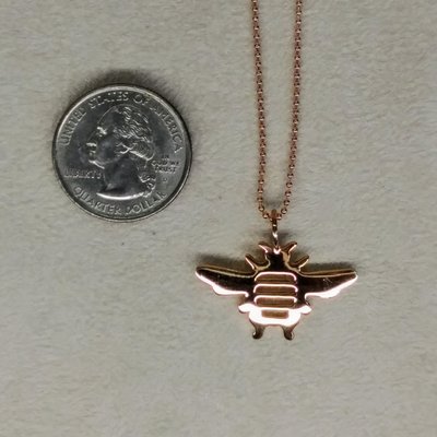 Michele Benjamin - rose gold vermeil pendant