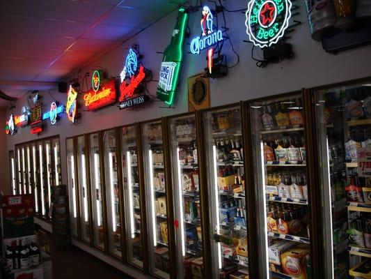 26 Cooler Doors with Huge Beer Selection! Hard to get beers like New Glarus, Three Floyds, Tyranena and DogFish Head.