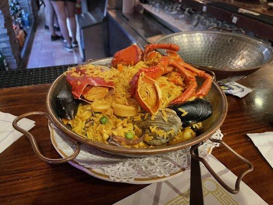 paella marinera - rice with mixed seafood