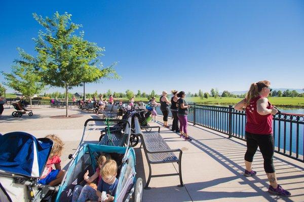 Stroller Strides at Julius Kleiner Park