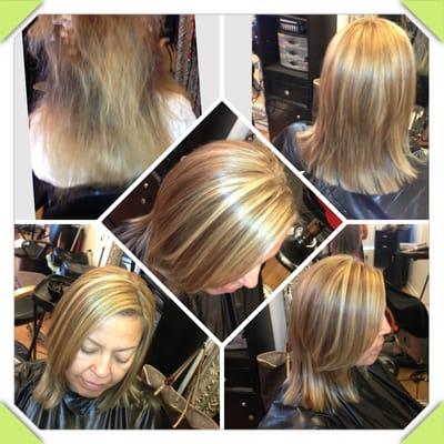 Hilites color & haircut