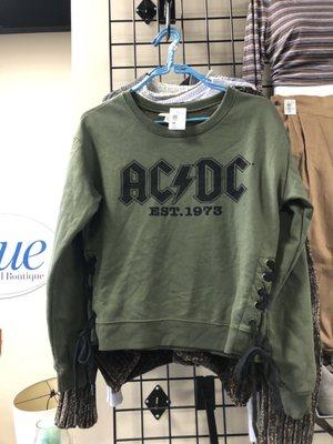 Adorable short AC/DC sweat shirt $12.99