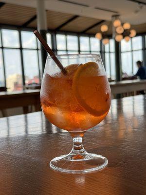 Aperol Spritz at rooftop bar