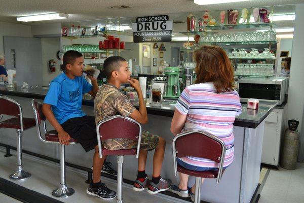 Visit our working 1930s-era soda fountain!