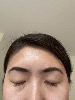 Single natural set (120) - natural new set ($75) after exactly 2 months!